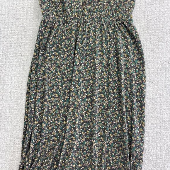 PrAna Dress Women L Green Floral AOP Outdoor Active Nature Built In Shelf Bra - Picture 3 of 13